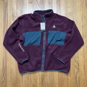 Nike ACG Polartec Full-Zip Fleece Jacket Men's Size XL- (FN0372-681) - Maroon